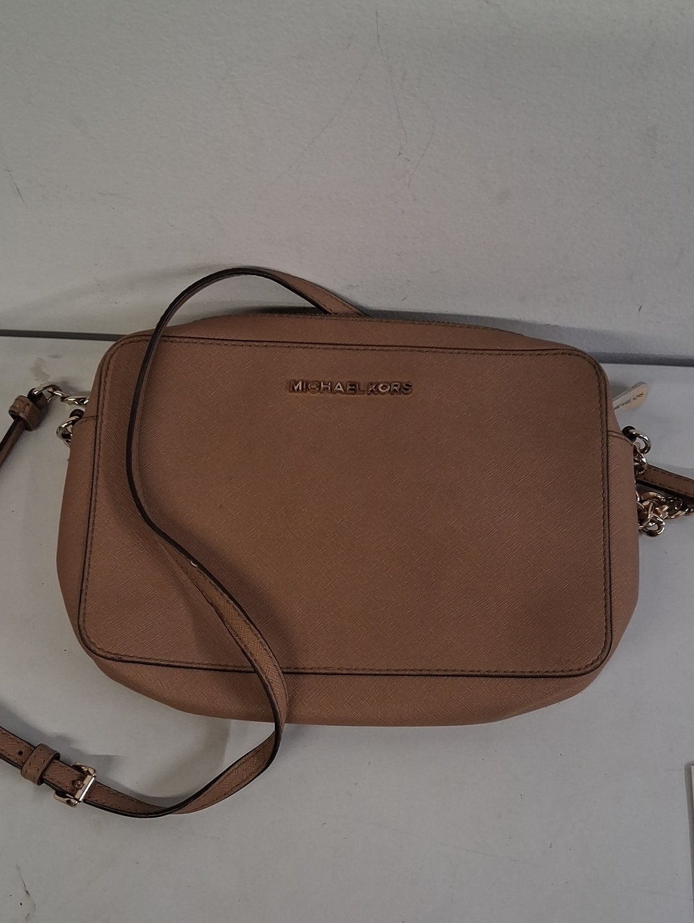Michael Kors Jet Set East West Crossbody Bag, Camel